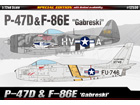 [1/72] P-47D & F-86E 