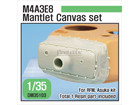 M4A3E8 Mantlet Canvas Covet set  (for RFM, Asuka 1/35)