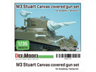 WWII US M3 Stuart Canvas covered gun set for Academy, Tamiya kit