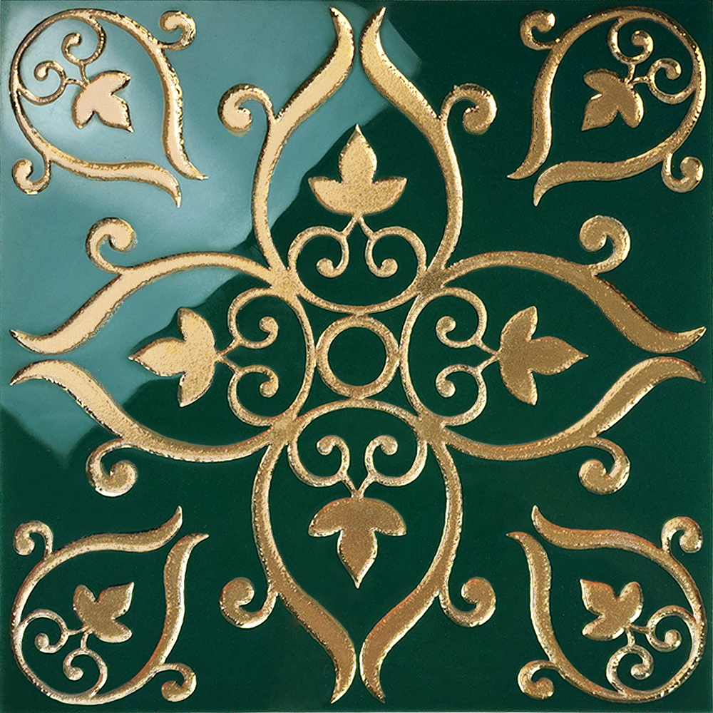 금장 300각 포인트 패턴타일카페 상가 화장실 주방 현관 바닥300-022G 바로크 그린