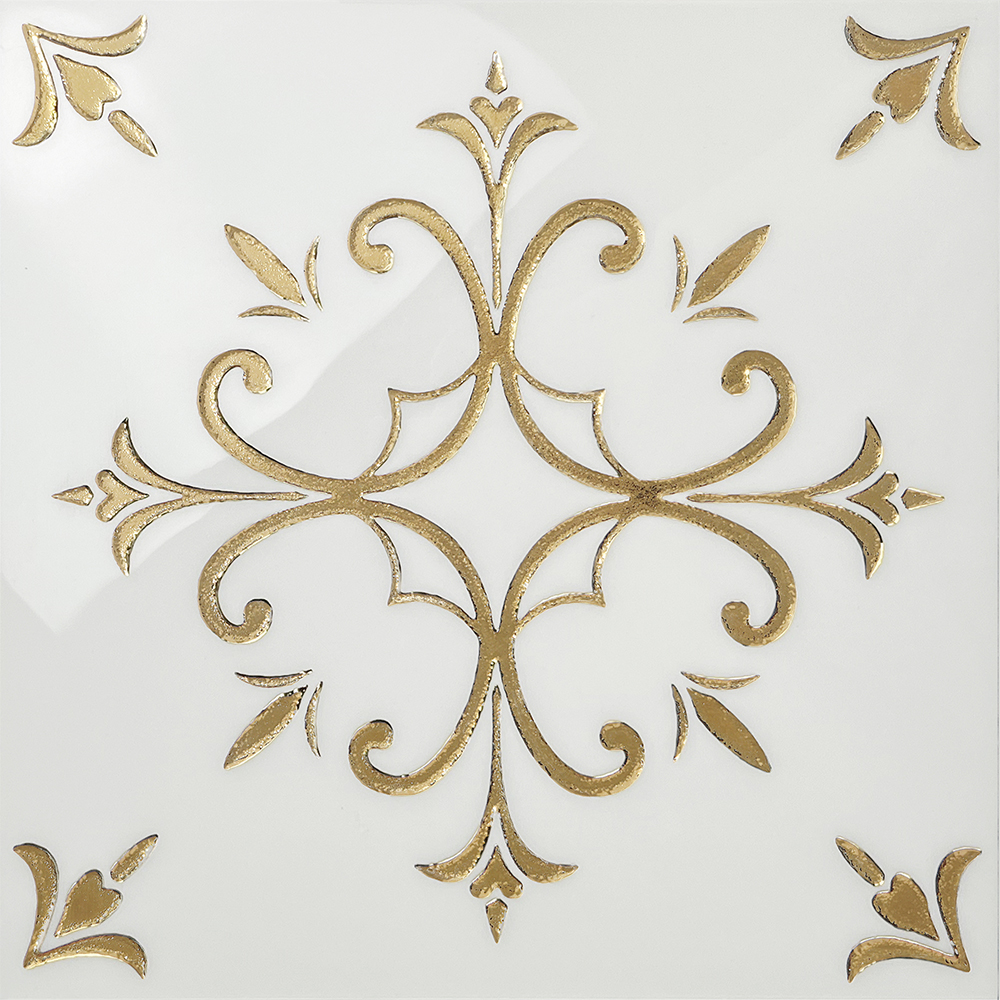 금장 300각 포인트 패턴타일카페 상가 화장실 주방 현관 바닥300-023 바로크 화이트