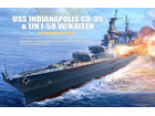 [1/350] USS INDIANAPOLIS (CA-35) & IJN I-58 w/KAITEN [Premium Edition]