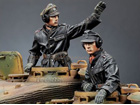 SS Panzer Commander Set / 2 Figures & 4 Heads