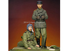 WW2 Russian Tank Crew Set / 2 Figures & 4 Heads