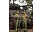 US 3rd Armored Division Set / 2 Figures & 4 Heads