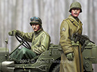 WW2 US NCO & Driver Set / 2 Figures & 4 Heads