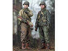 WW2 US Infantry Set / 2 Figures & 4 Heads