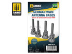 [8113] 1/35 German WWII Antenna Bases