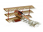 [1/16] Fokker Dr.I Red Baron's Airplane [Wooden Model]