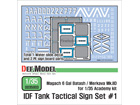 IDF Tank Tactical sign set #1