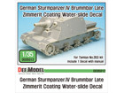 Sturmpanzer.IV Brummbar late Zimmerit Decal set