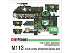 ROK Army M113 APC decal set in Vietnam