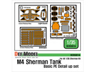 M4 Sherman Basic PE detail up set (for 1/35 All M4 Sherman kit)
