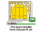PZ.IV Ausf.H Early/Mid Turret Schurzen PE set (for Academy 1/35)