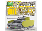 PZ.IV Ausf.H Early/Mid PE complet set (for Academy 1/35)