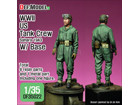 [1/35] WW2 US Tank crew sahara 1943 w/ Base