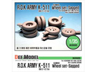 R.O.K ARMY K511 KUMHO Wheel set-Sagged for Academy K511 kit