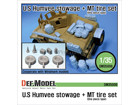 US Humvee Stowage + MT tireset (for All 1/35 HUMVEE Kits)