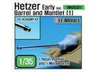 Hetzer Early version Barrel and Mantlet Set [1] (for Academy 1/35)