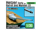 Hetzer Early version Barrel and Mantlet Set [2] (for Academy 1/35)