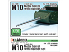 U.S M10 3-inch Gun Metal barrel with mantlet set (for 1/35 Academy)