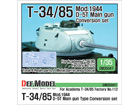 T-34/85 D-5T Turret conversion set- Late (for Academy T-34/85 Factory No.112 ver. 1/35)