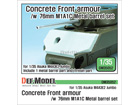US M4A3E2 Concrete Front armour /w M1A1C barrel set
