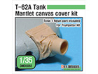 T-62A Tank Mantlet Canvas cover kit for Trumpeter T-62A kit