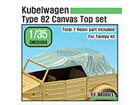 Kubelwagen Type 82 Canvas Top for Tamiya kit