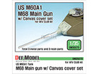 US M68 Main gun /w canvas cover set (for AFV club M60A1)