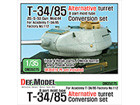 T-34/85 8 part mold type Alternative Turret Conversion set (for Academy Factory No.112 kit)