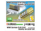 WWII German Pz.III D.A.K Dummy Jerry can set (for Ausf.G, H, J)