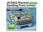 WWII US M4A3 Sherman Sandbag front armour for 1/35 M4A3 kit