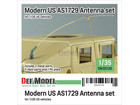 Modern US AS1729 Antenna set for 1/35 US vehicles