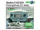 Modern FJ43 SUV front grill set (1) - Early (for 1/35 AK interactive kit)