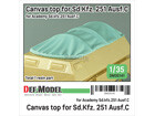 Canvas top for Sd.kfz.251 Ausf.C (for 1/35 Academy kit)