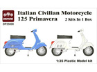 [1/35] Italian Civilian Motorcycle 125 Primavera [2 kits]