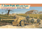 [1/35] 7.5cm PAK 40 Late Type w/Fallschirmjager Gun Crew