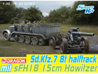 [1/35] Sd.Kfz.7 8(t) Halftrack + s.FH.18 Howitzer [Combo Set]