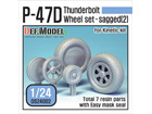 [1/24] P-47D Thunder Bolt Wheel set 2 (for Kinetic 1/24)