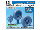[1/32] Vought F4U Corsair Wheel set 2 (for Tamiya 1/32)