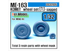 [1/32] Me-163 KOMET Wheel set 1 (for MENG 1/32)