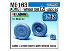 [1/32] Me-163 KOMET Wheel set 2 (for MENG 1/32)