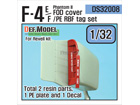 [1/32] F-4E/F Phantom II FOD cover / PE RBF tag set (for Revell 1/32)