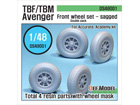 TBM/TBF-3 Avenger Front Wheel set (for Accurate, Academy 1/48)