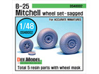 B-25 Mitchell Wheel set (for Accurate miniatures 1/48)