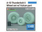 A-10 Thunderbolt II Wheel set w/ Vulcan part for Academy 1/48 kit