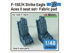 F-15E/K Strike Eagle Aces II seat set - Fabric pad for 1/48 kit