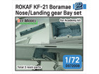 [1/72] ROKAF KF-21 Boramae Nose/Landing gear bay set (for Academy 1/72)