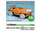 WW2 German Wagen Continental Wheel set 2 (for Tamiya 1/35) [ ߴ]